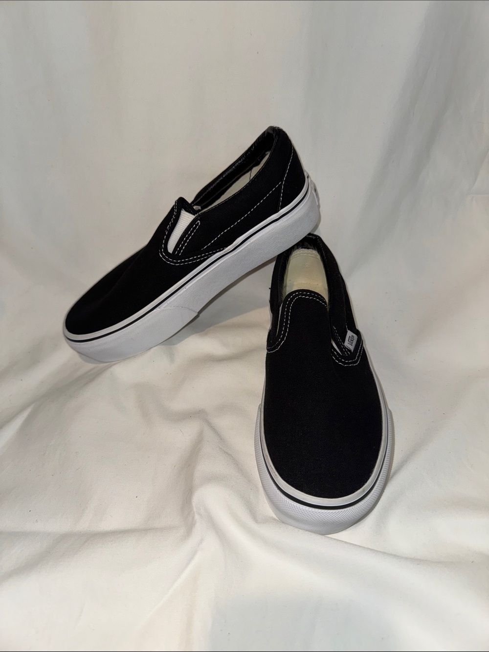 Vans platform classic Black Slip-On Canvas Shoes